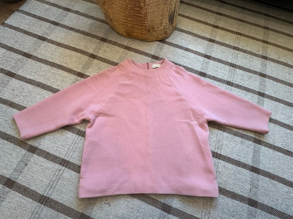 Studio Nicholson Pink Wool Mock neck Sweater Capsule Minimal Medium